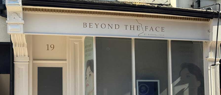 Beyond The Face aesthetics clinic exterior on Vale Road, Tunbridge Wells, Kent